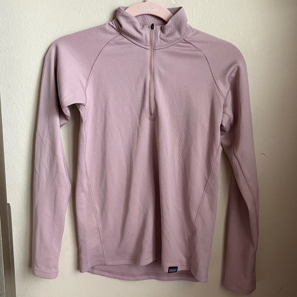 Patagonia Light Pink Quarter-Zip Pullover